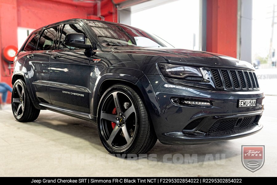 22x9.5 Simmons FR-C Black Tint NCT on Jeep Grand Cherokee