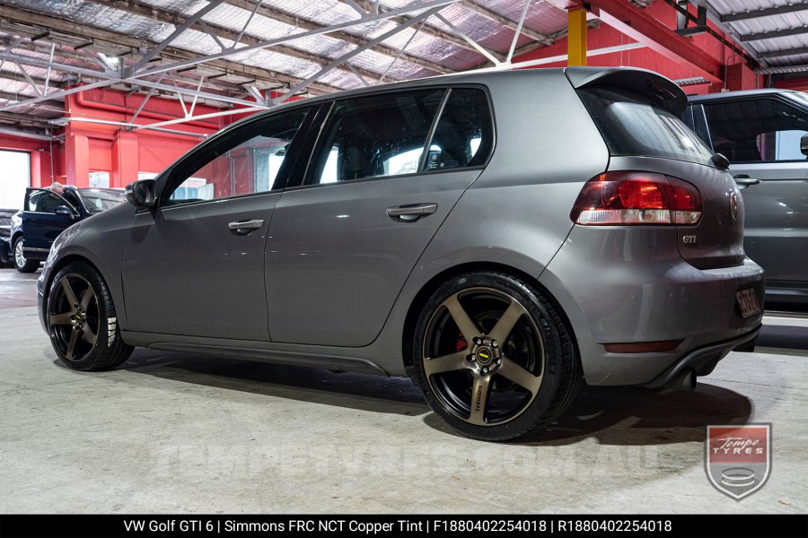 18x8.0 18x9.0 Simmons FR-C Copper Tint NCT on VW Golf GTI