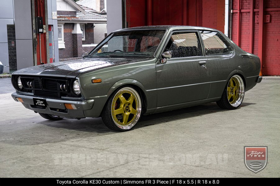 Custom Simmons Wheels on Toyota Corolla