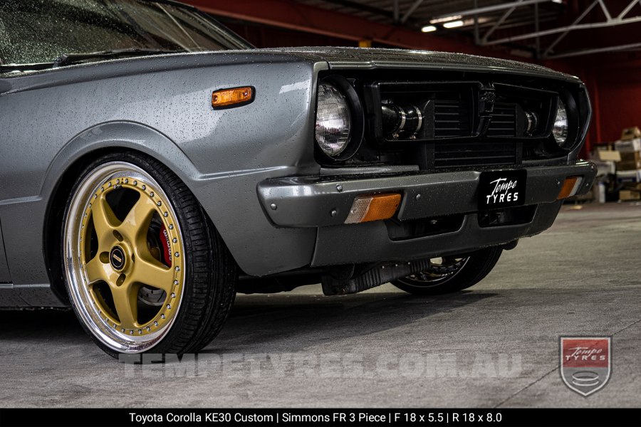 Custom Simmons Wheels on Toyota Corolla