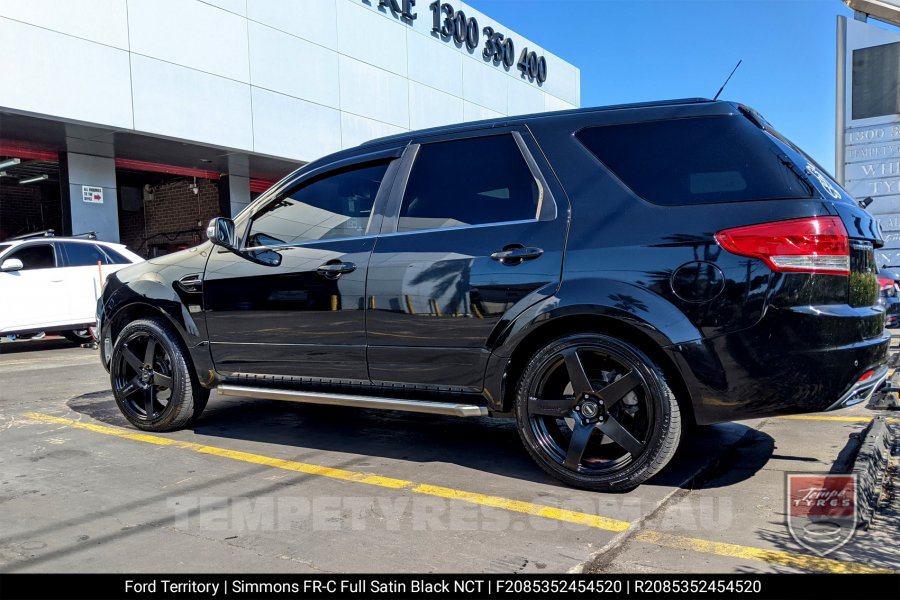 20x8.5 20x10 Simmons FR-C Satin Black NCT on Ford Territory