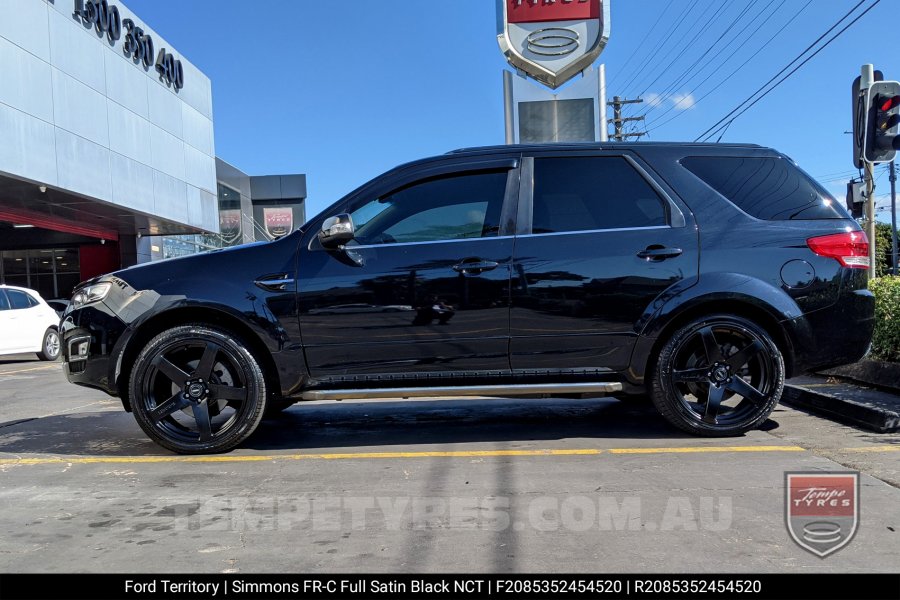 20x8.5 20x10 Simmons FR-C Satin Black NCT on Ford Territory