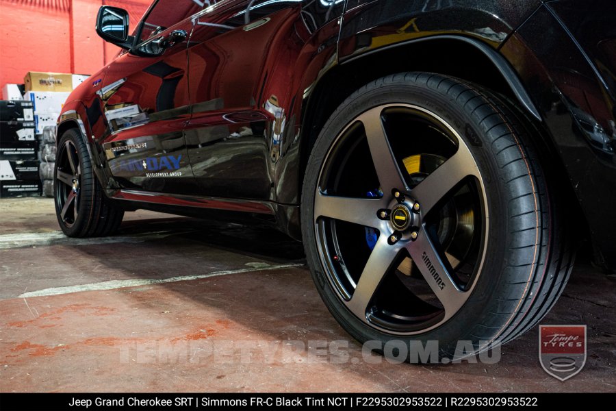 22x9.5 Simmons FR-C Black Tint NCT on Jeep Grand Cherokee