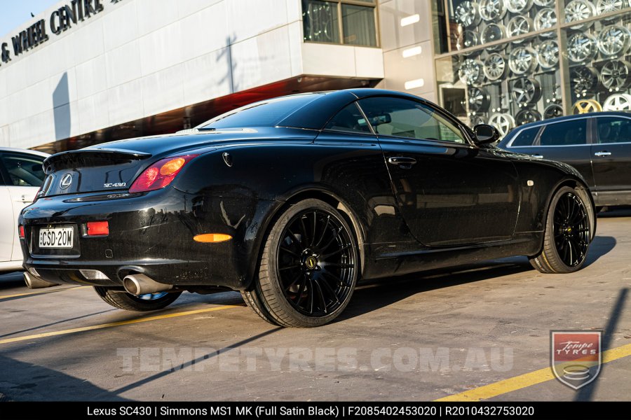 20x8.5 20x10 Simmons MS1 MK on Lexus SC