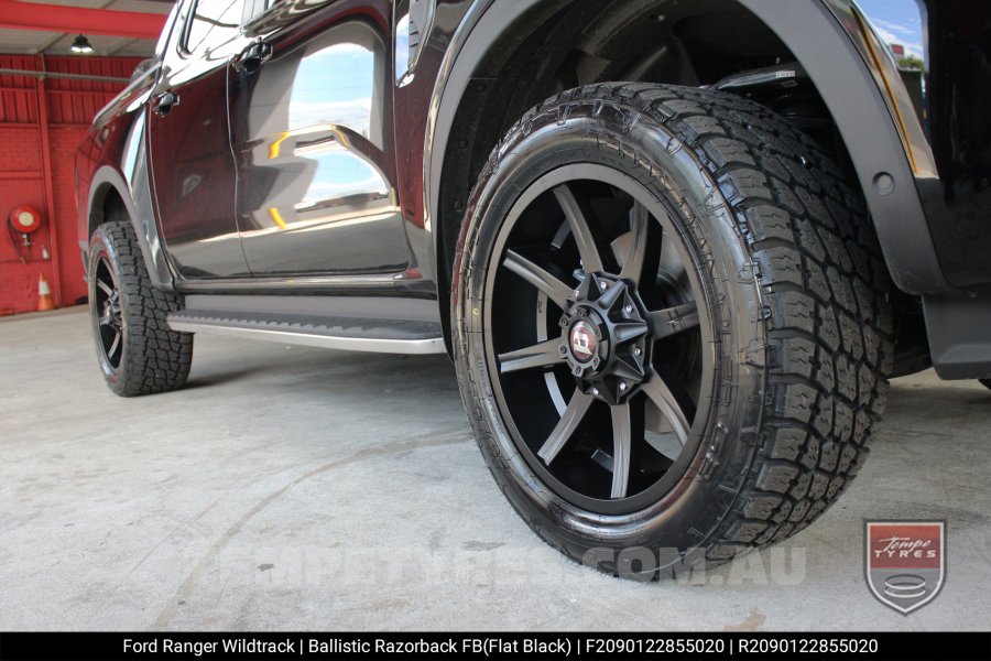 20x9.0 Ballistic Razorback on Ford Ranger Wildtrak