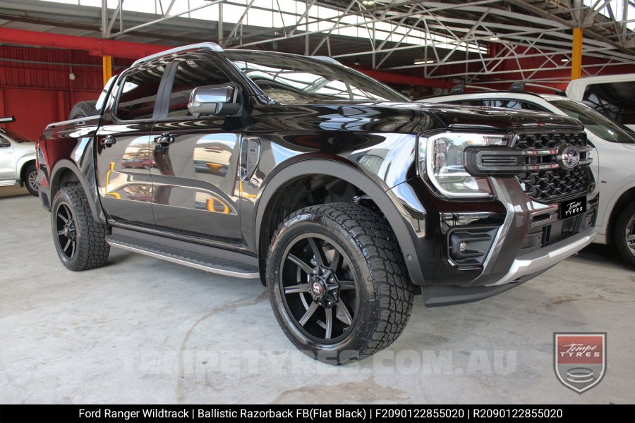 20x9.0 Ballistic Razorback on Ford Ranger Wildtrak