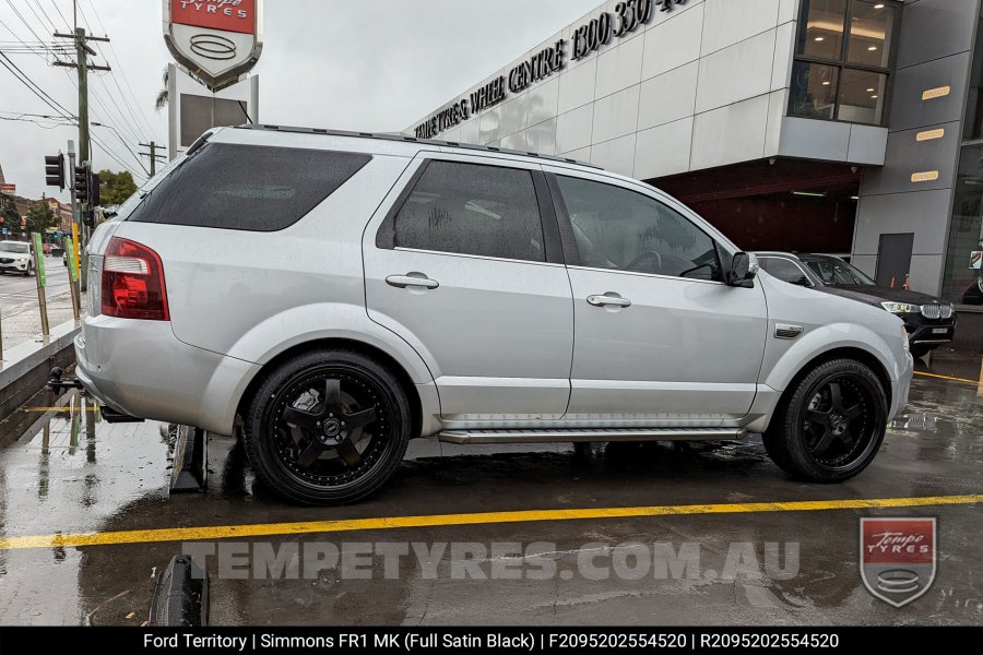 20x8.5 20x9.5 Simmons FR-1 Satin Black on Ford Territory