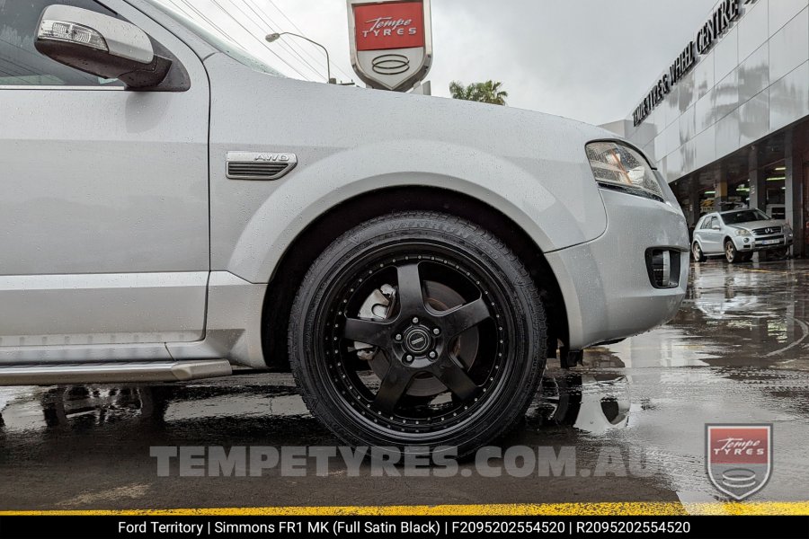 20x8.5 20x9.5 Simmons FR-1 Satin Black on Ford Territory