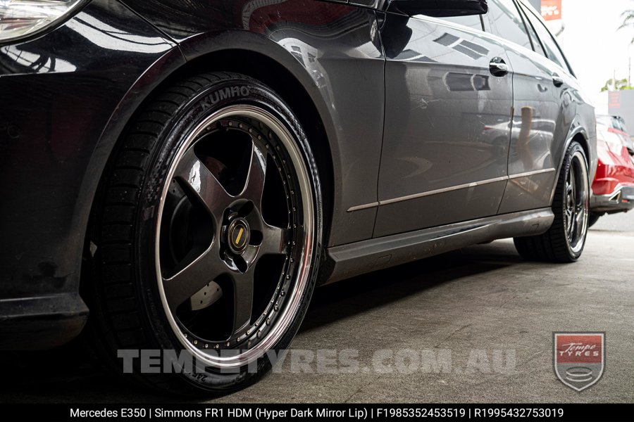 19x8.5 19x9.5 Simmons FR-1 Hyper Dark on Mercedes E-Class