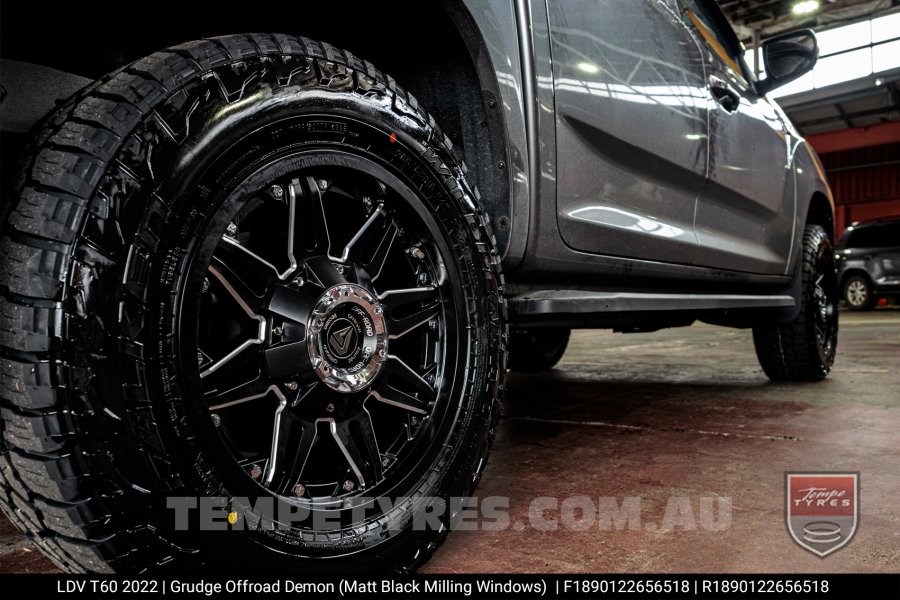 18x9.0 Grudge Offroad DEMON Milling Windows on LDV T60