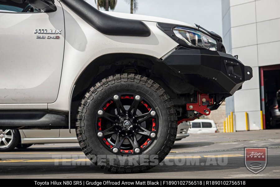 18x9.0 Grudge Offroad ARROW on Toyota Hilux