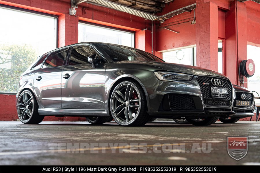 19x8.5 Style1196 Matt Dark Grey on Audi RS3