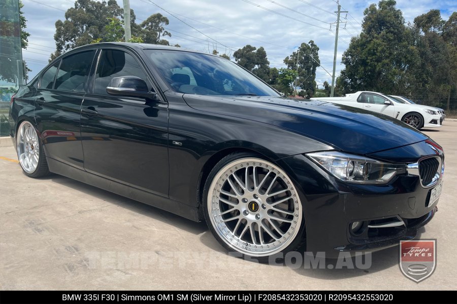 20x8.5 20x9.5 Simmons OM-1 Silver on BMW 3 SERIES