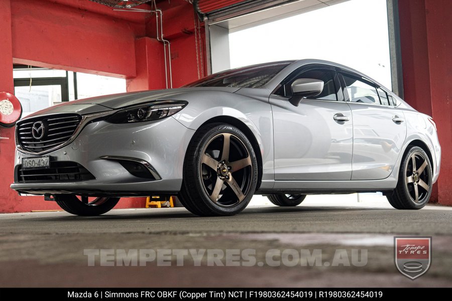 19x8.0 19x9.0 Simmons FR-C Copper Tint NCT on Mazda 6