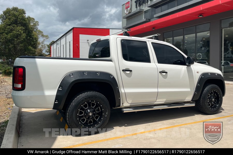 17x9.0 Grudge Offroad HAMMER Milling Window on VW Amarok