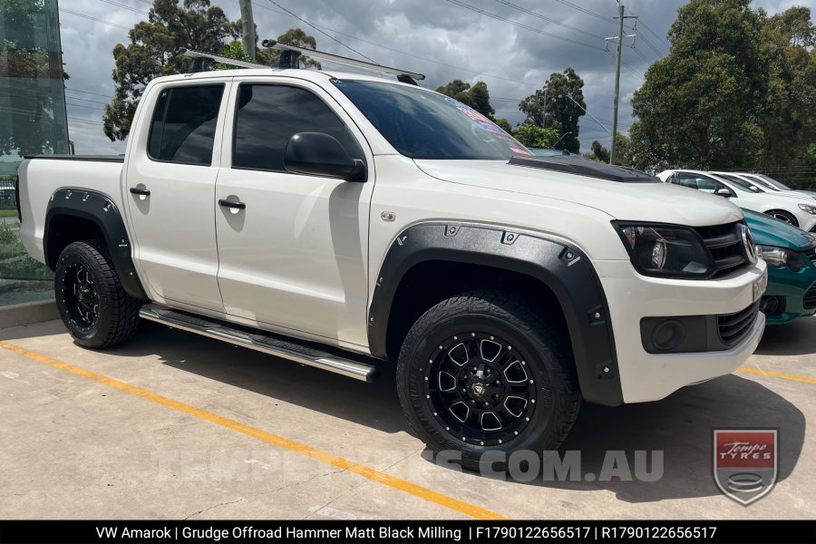 17x9.0 Grudge Offroad HAMMER Milling Window on VW Amarok