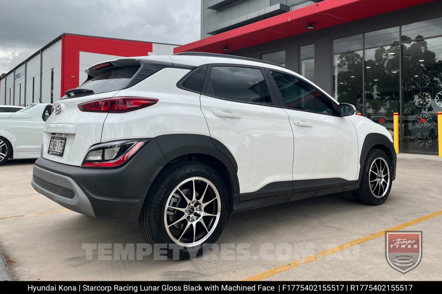 17x7.5 Starcorp Racing LUNAR on Hyundai Kona