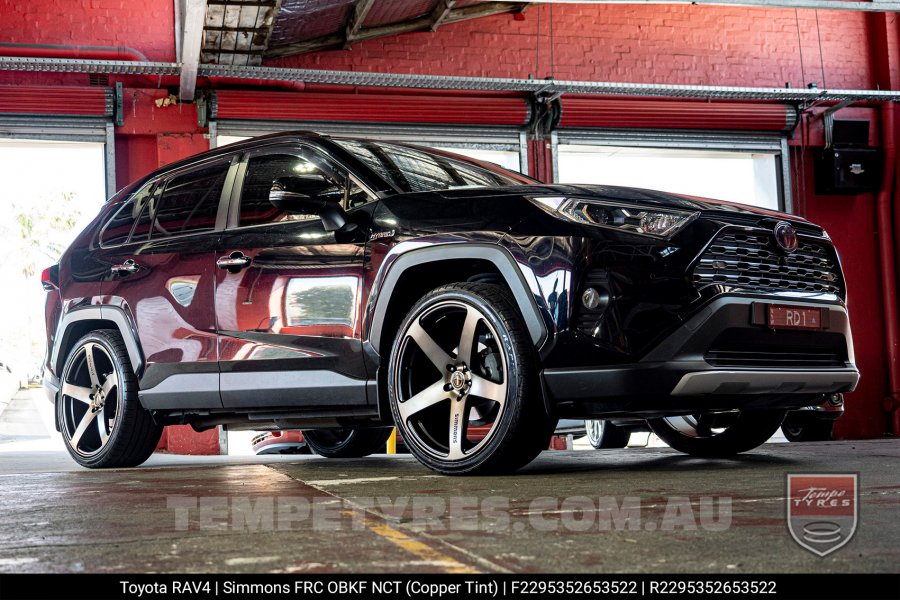 22x9.5 Simmons FR-C Copper Tint NCT on Toyota RAV4