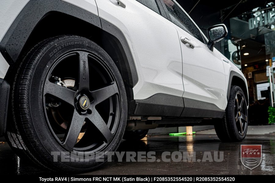 20x8.5 20x10 Simmons FR-C Satin Black NCT on Toyota RAV4