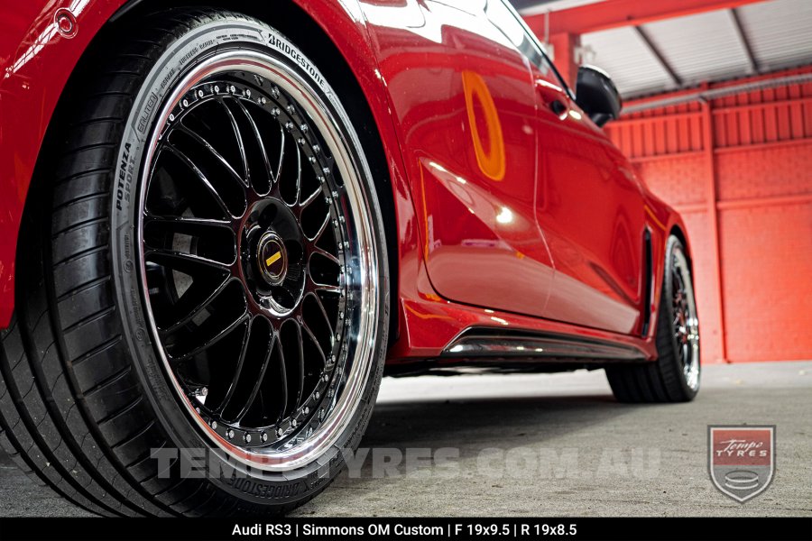 Custom Simmons Wheels on Audi RS3