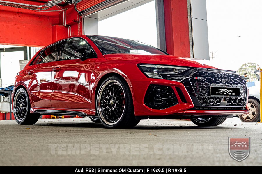 Custom Simmons Wheels on Audi RS3