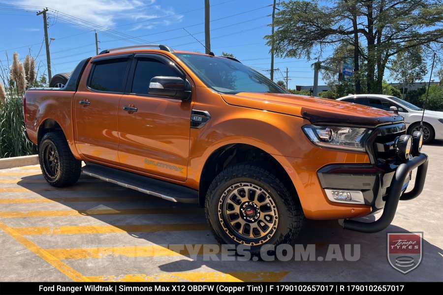 17x9.0 Simmons MAX X12 OBDFW on Ford Ranger Wildtrak