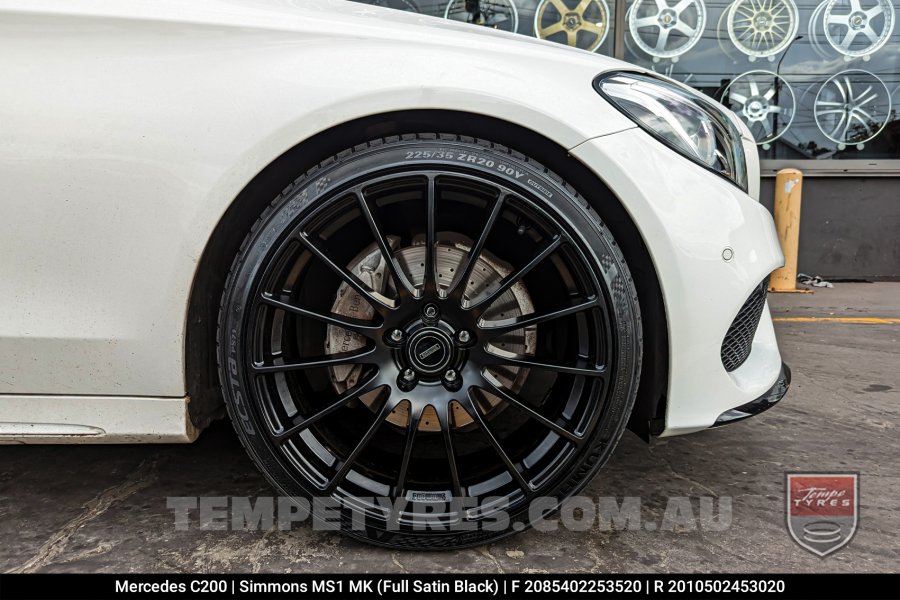 20x8.5 20x10 Simmons MS1 MK on Mercedes C-Class