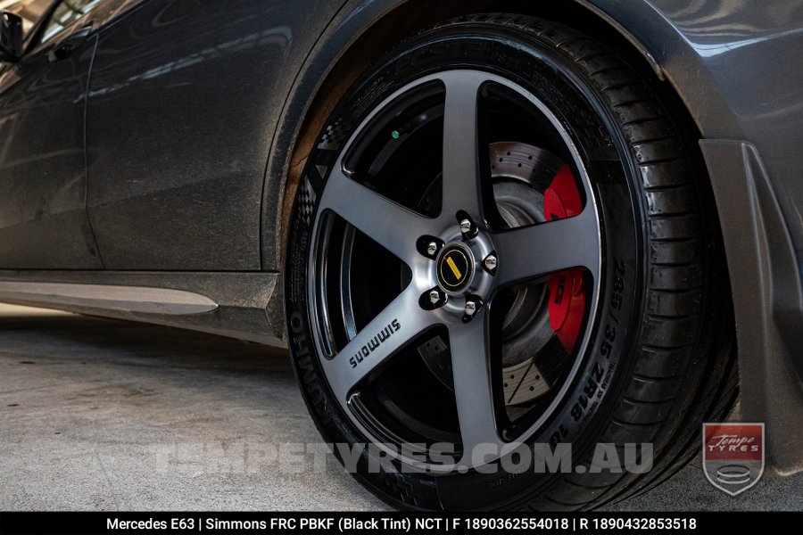 18x8.0 18x9.0 Simmons FR-C Black Tint NCT on Mercedes E-Class