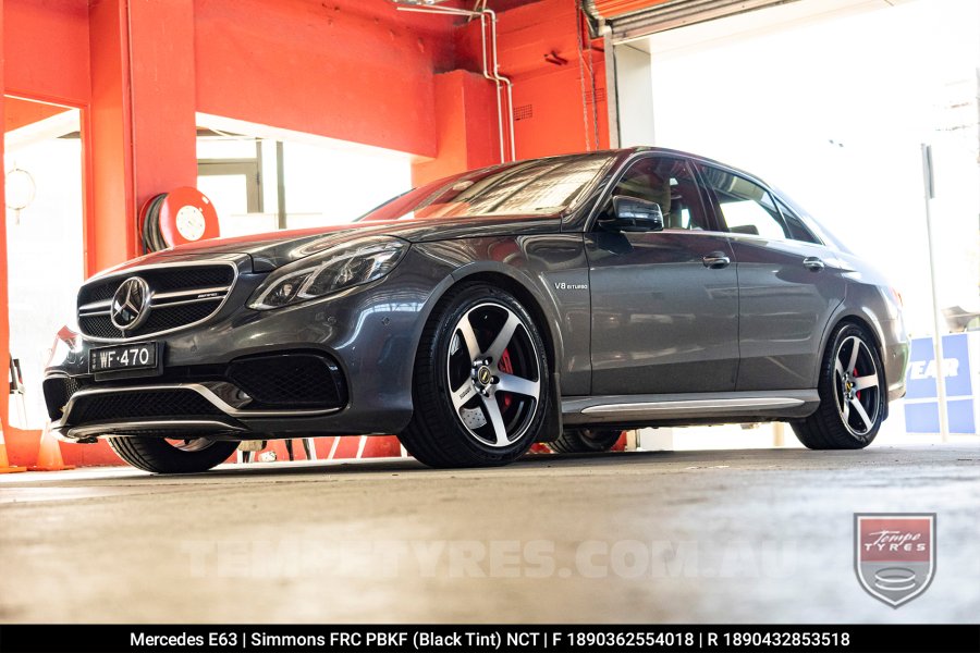 18x8.0 18x9.0 Simmons FR-C Black Tint NCT on Mercedes E-Class