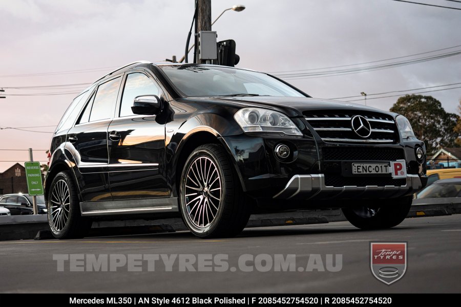 20x8.5 20x9.5 4612 Black Polished on Mercedes ML-Class
