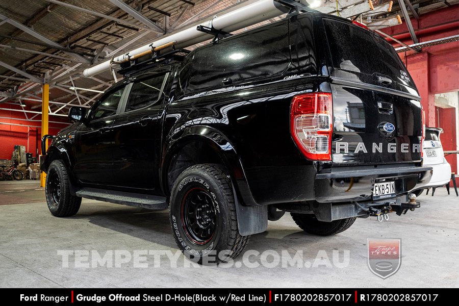 17x8.0 Grudge Offroad BWL Steel D-Hole on Ford Ranger