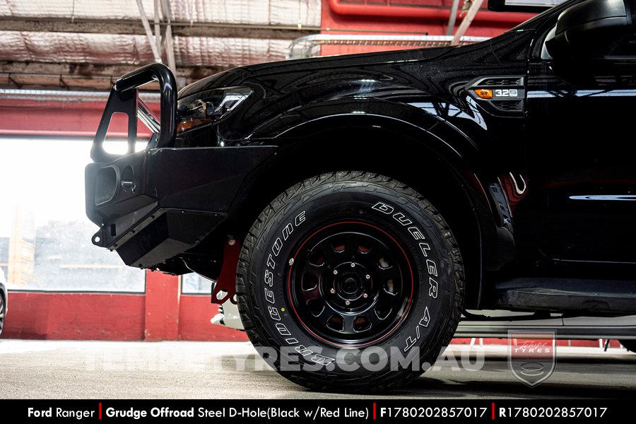 17x8.0 Grudge Offroad BWL Steel D-Hole on Ford Ranger