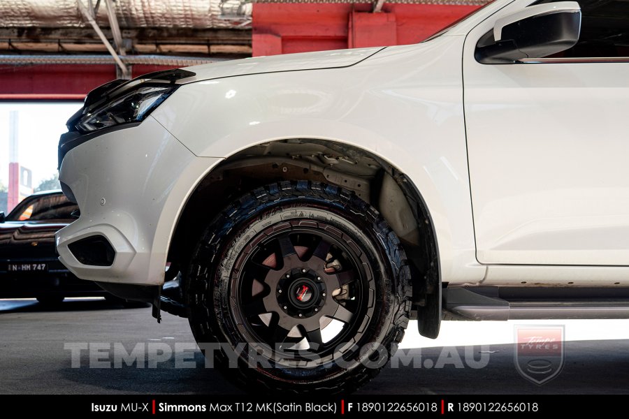 18x9.0 Simmons MAX T12 MK on Isuzu MU-X