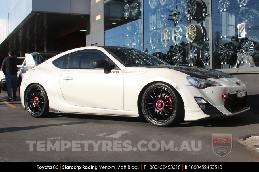 18x8.0 Starcorp Racing VENOM on Toyota 86