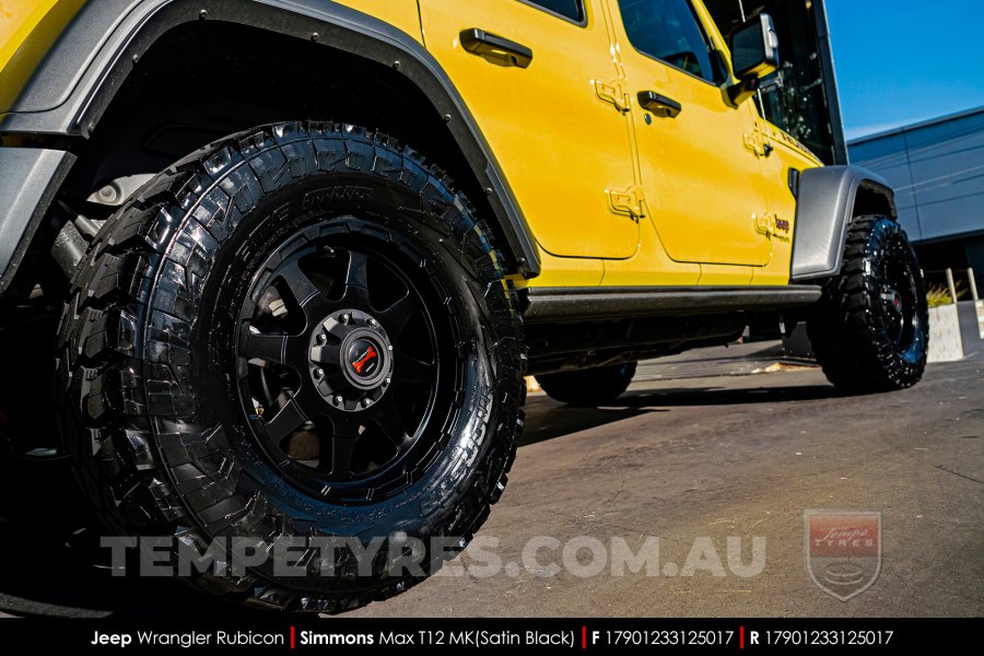 17x9.0 Simmons MAX T12 MK on Jeep Wrangler