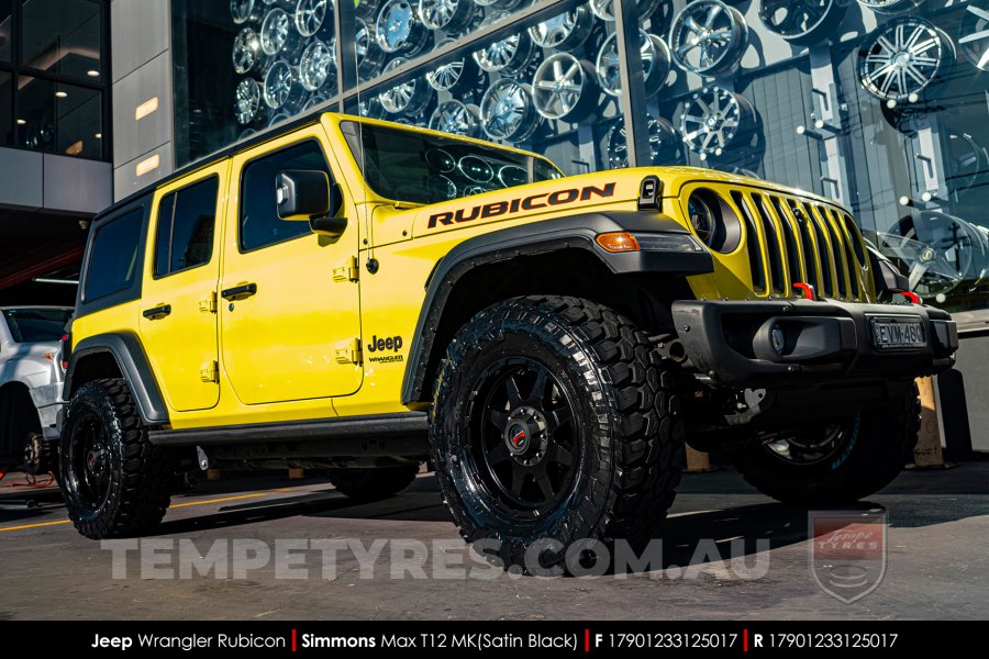 17x9.0 Simmons MAX T12 MK on Jeep Wrangler