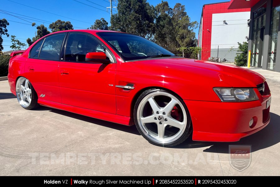 20x8.5 20x9.5 Walky Silver on Holden Commodore VZ