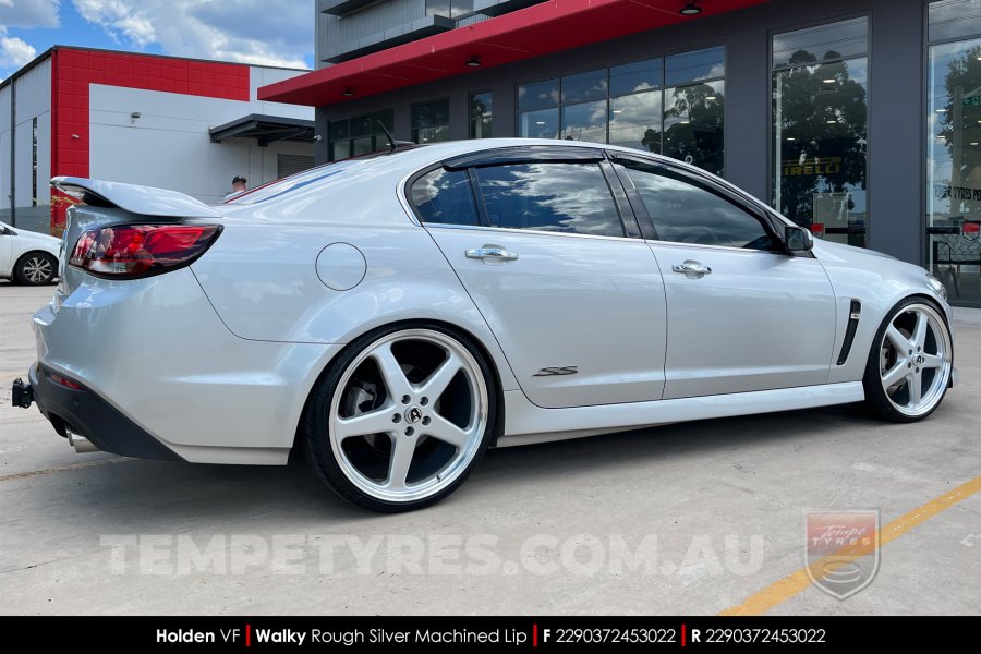 22x9.0 Walky Silver on Holden Commodore VF