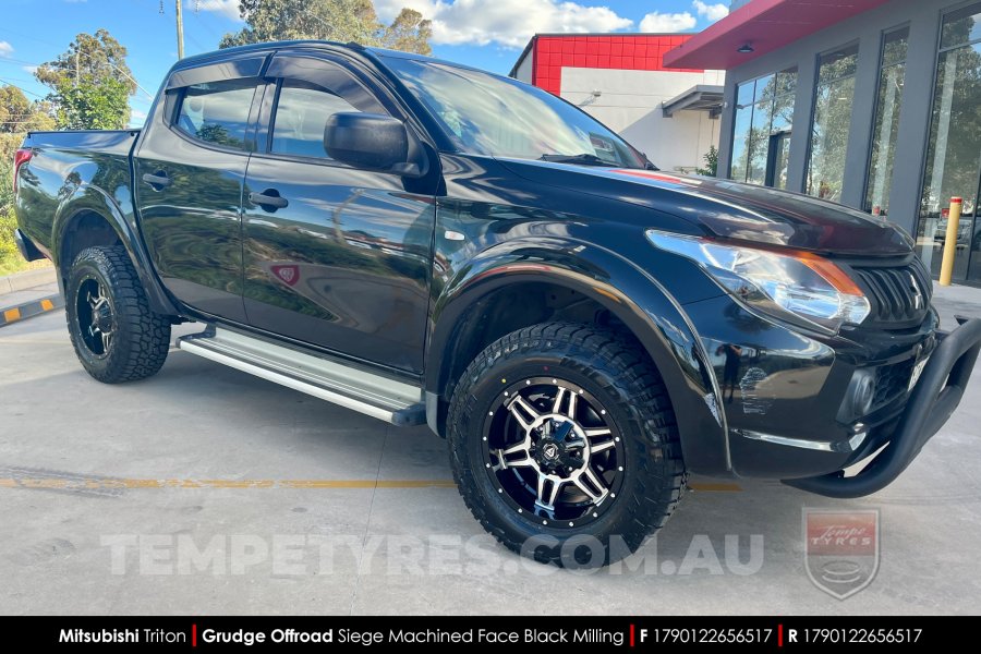 17x9.0 Grudge Offroad SIEGE on Mitsubishi Triton