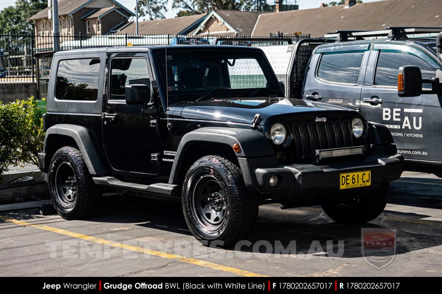 17x8.0 Grudge Offroad BWL Steel on Jeep Wrangler