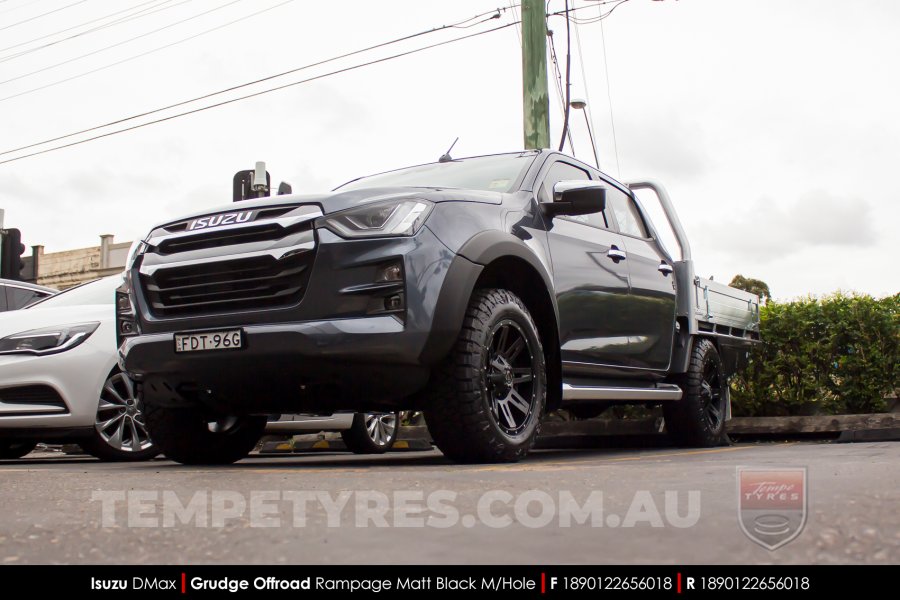 18x9.0 Grudge Offroad RAMPAGE on Isuzu D-Max