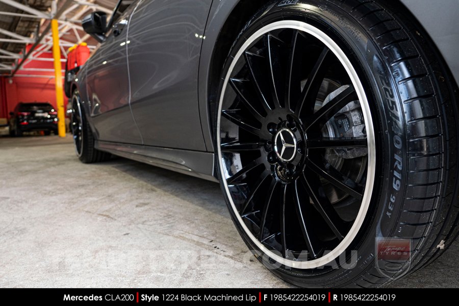 19x8.5 19x9.5 1224 MB1224 Black on Mercedes CL-Class