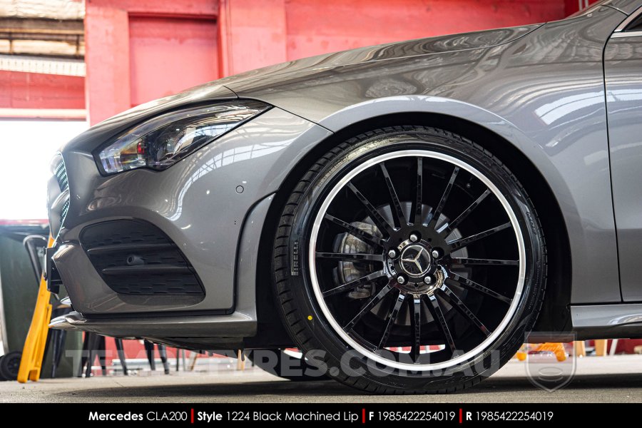 19x8.5 19x9.5 1224 MB1224 Black on Mercedes CL-Class