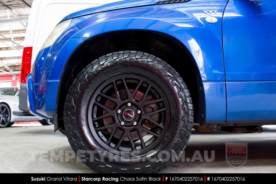 16x7.0 Starcorp Racing L2018 CHAOS on Suzuki Grand Vitara