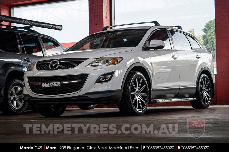 20x8.5 MOZA 908 Elegance Gloss Black Machined on Mazda CX9