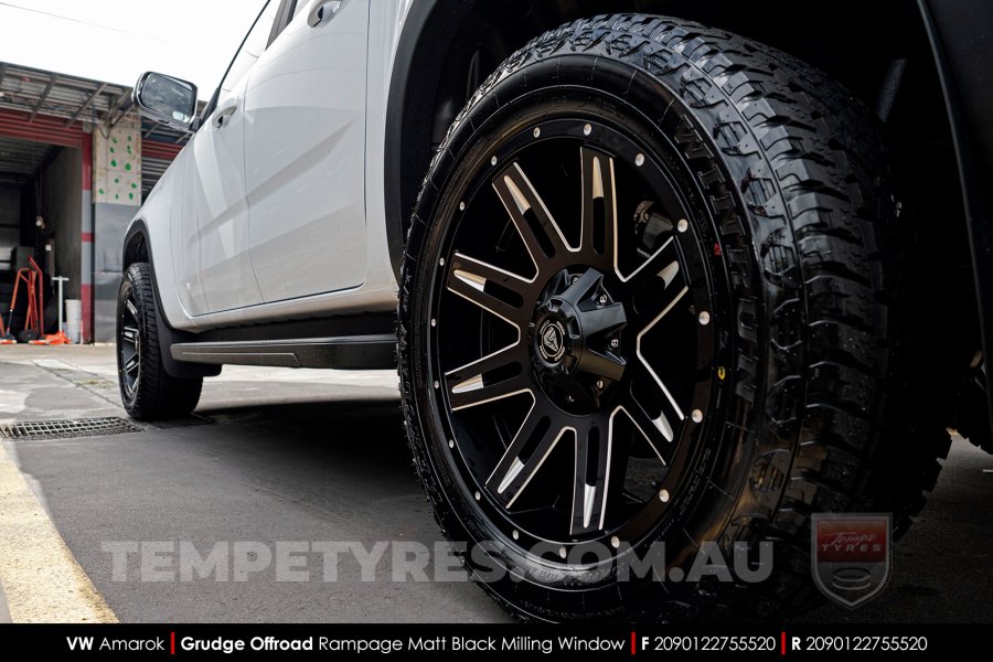 20x9.0 Grudge Offroad RAMPAGE Milling Window on VW Amarok