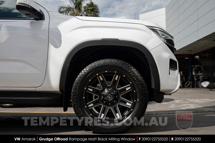 20x9.0 Grudge Offroad RAMPAGE Milling Window on VW Amarok