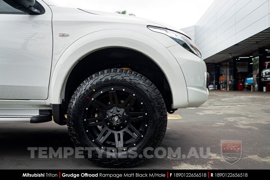 18x9.0 Grudge Offroad RAMPAGE on Mitsubishi Triton