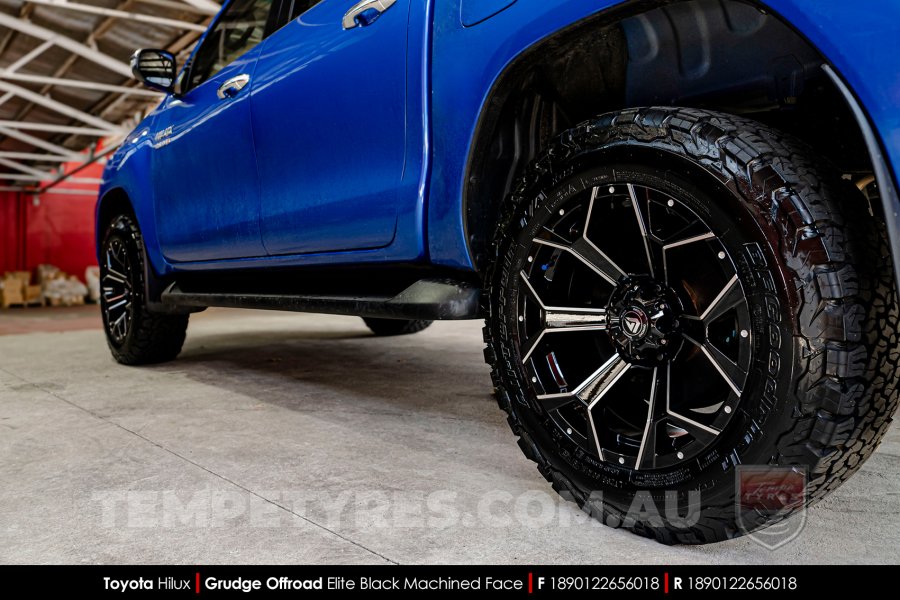 18x9.0 Grudge Offroad ELITE on Toyota Hilux