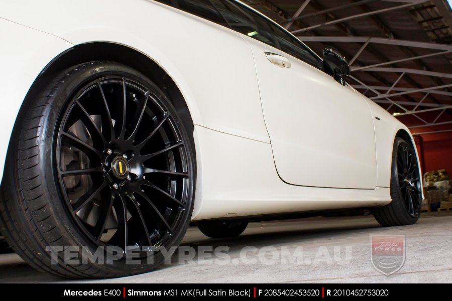 20x8.5 20x10 Simmons MS1 MK on Mercedes E-Class